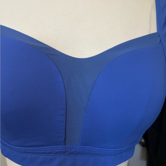 Lululemon Royal Blue Tata Tamer Supportive Bra with Sweetheart Neckline Size 36D - Picture 3 of 10